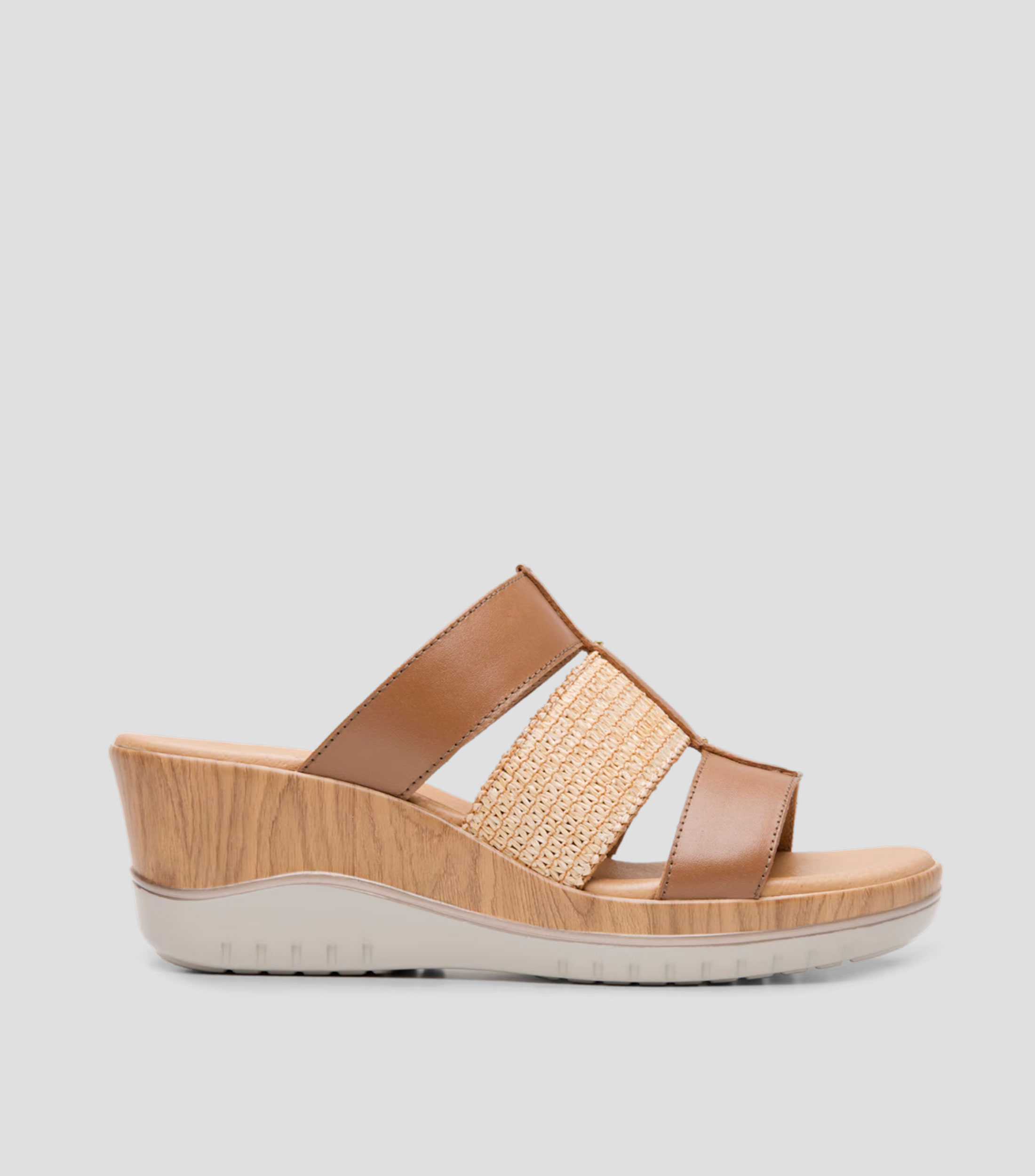 Sandalias con tacón medio de cuña Emily Mujer